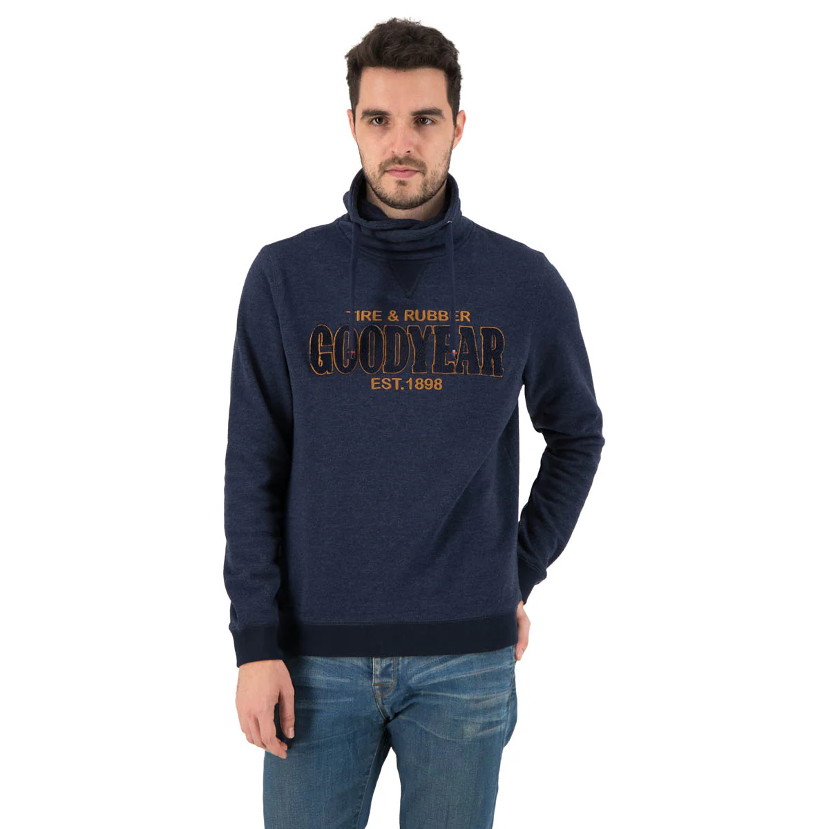 Goodyear Roll Collar Sweatshirt "Summit Lake" - Image 4