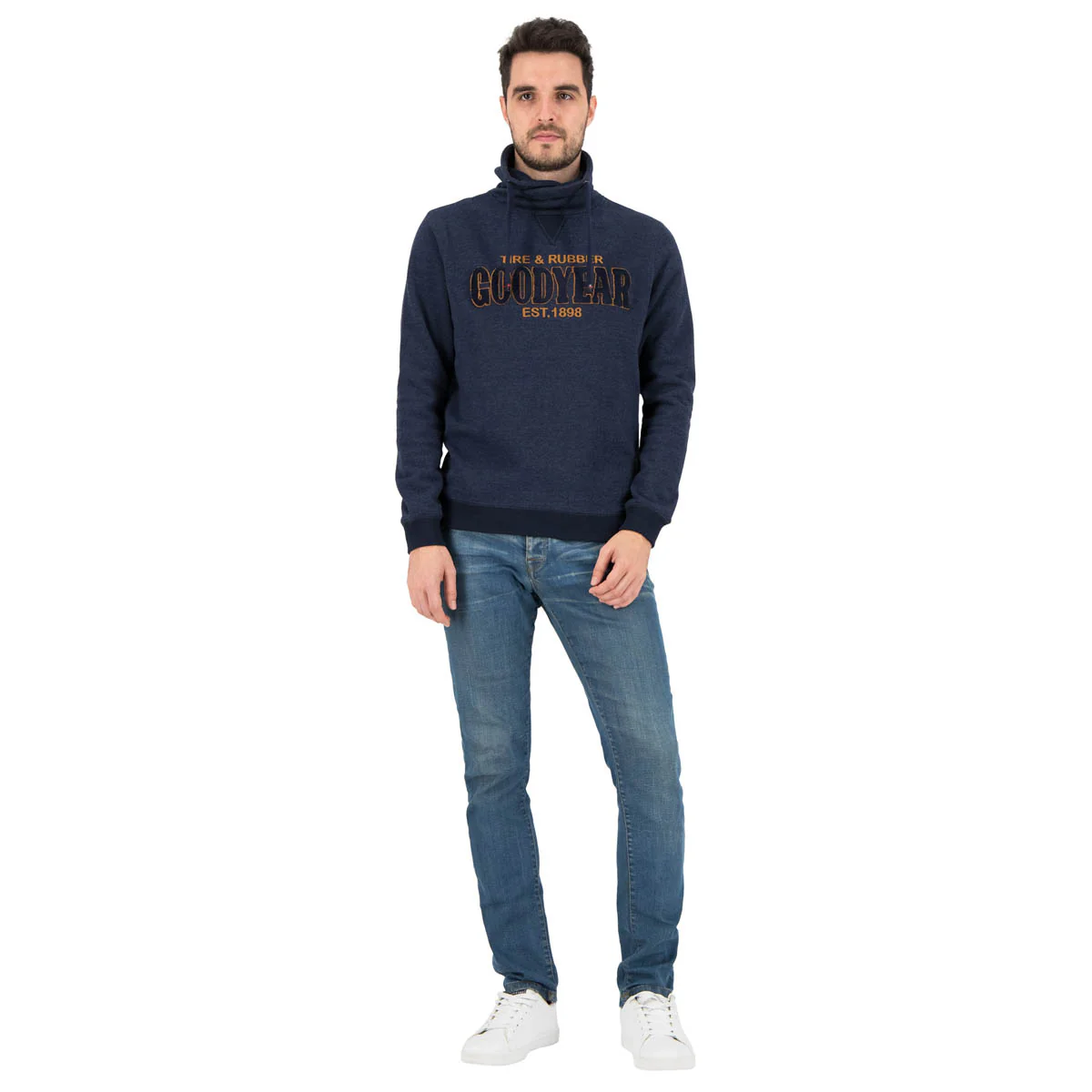 Goodyear Roll Collar Sweatshirt "Summit Lake" - Image 6