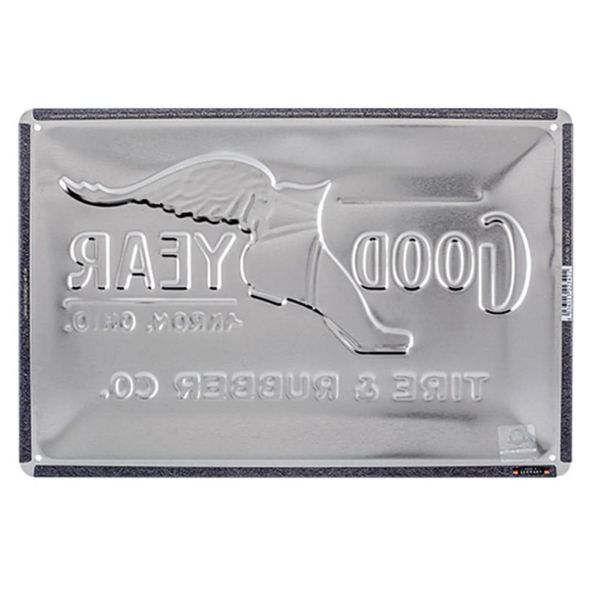 Goodyear Tin Sign "Wing Foot Logo 1901" - Image 3